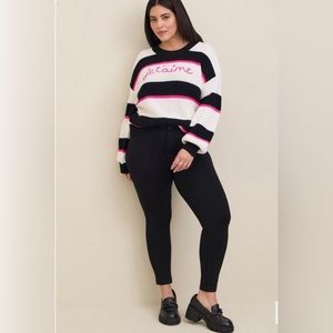 Torrid Pullover Drop Shoulder Crew Neck Sweater size 4